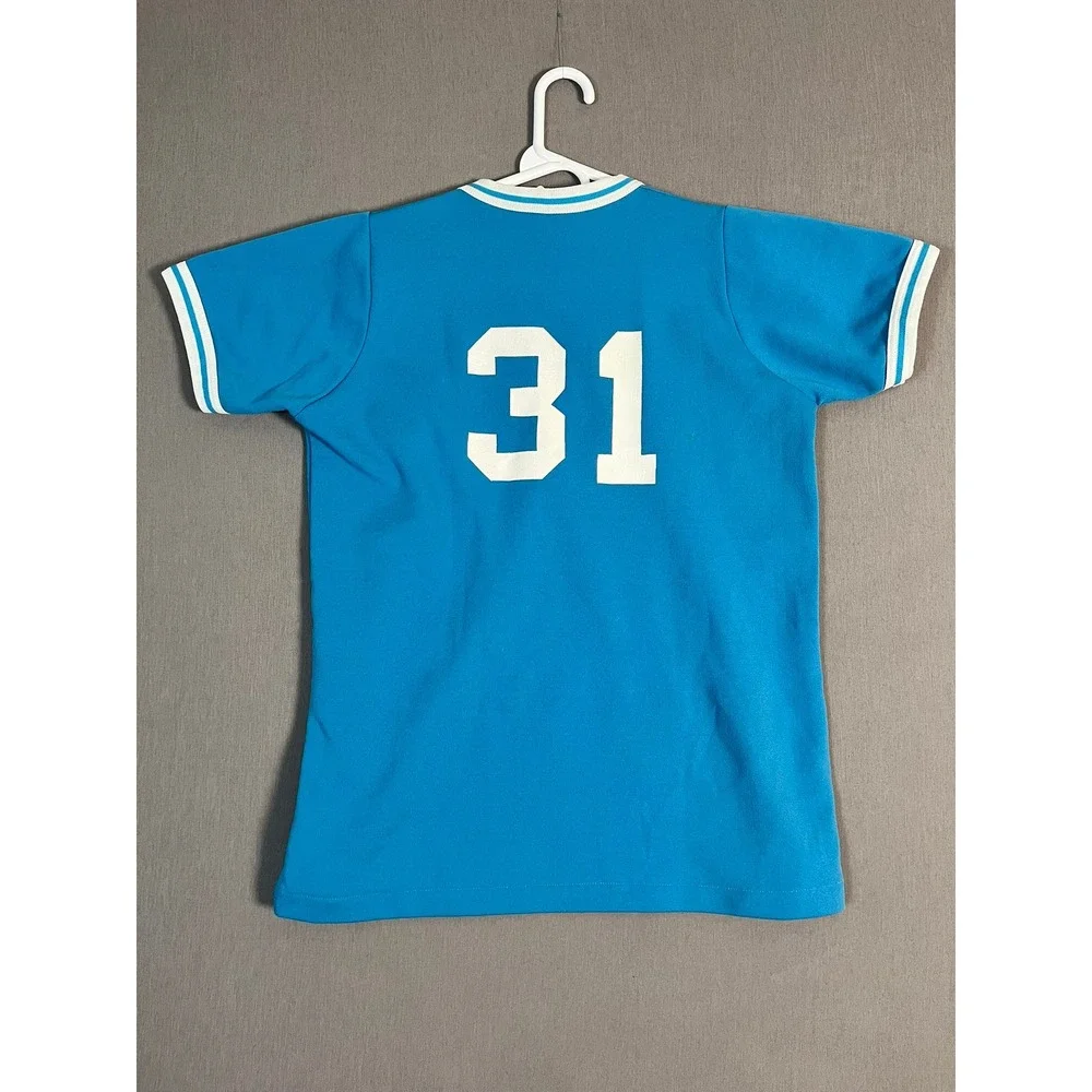 Vintage Sports Belle Two Piece School Athletic Set XL Blue Polyester EUC